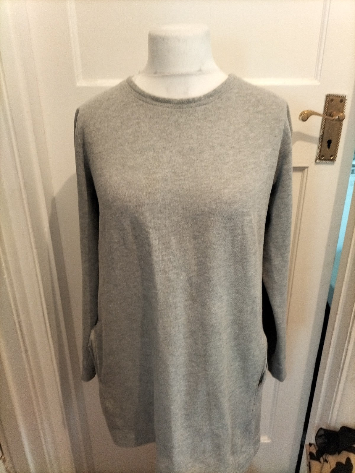 Ladies New Look Size 14 Grey Jumper Dress