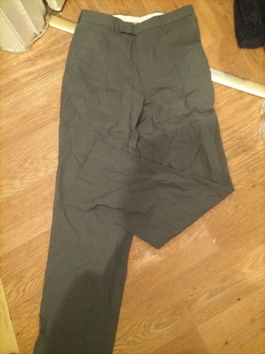 Mens Urban Survival Travel Size 30/31 Light Olive Wool Natural Stretch Trousers