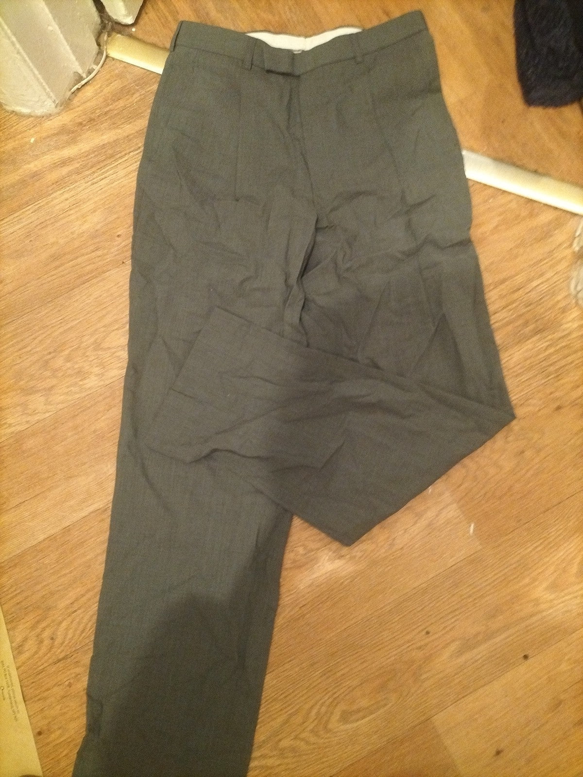 Mens Urban Survival Travel Size 30/31 Light Olive Wool Natural Stretch Trousers