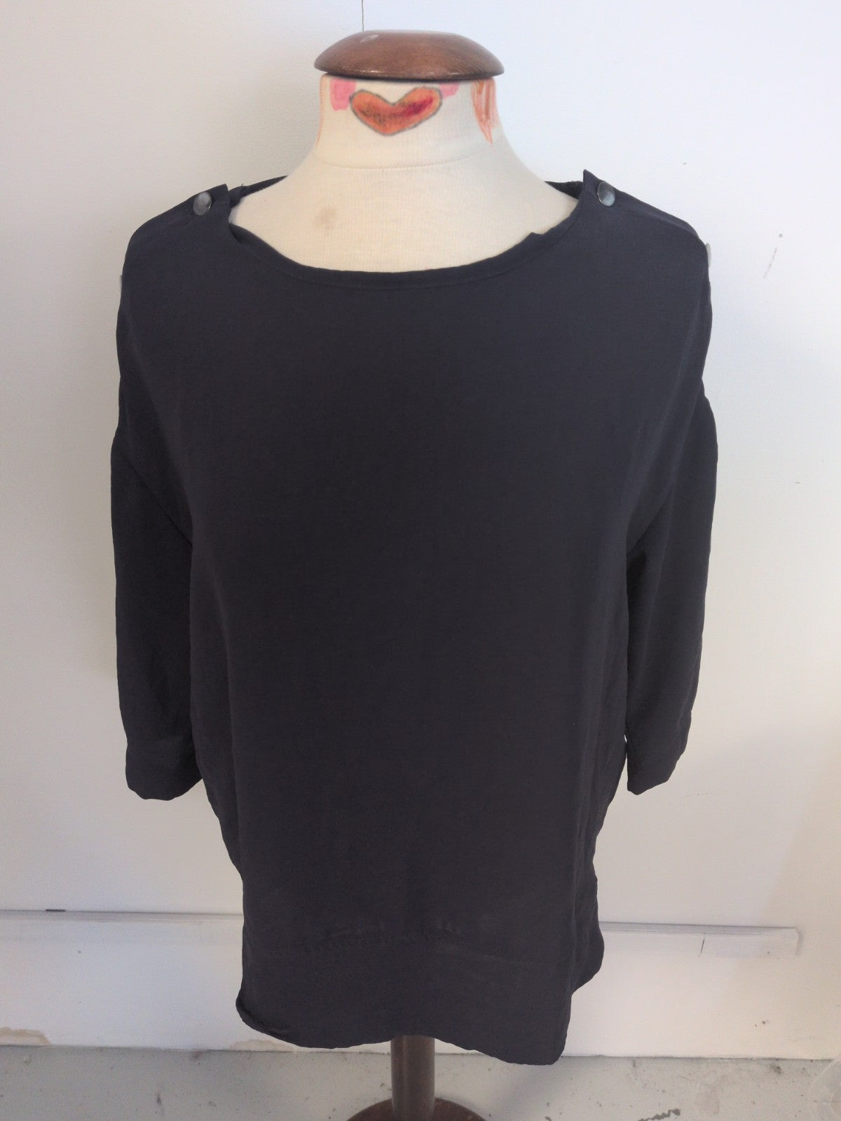 Next 12 Navy Half Sleeve Blouse