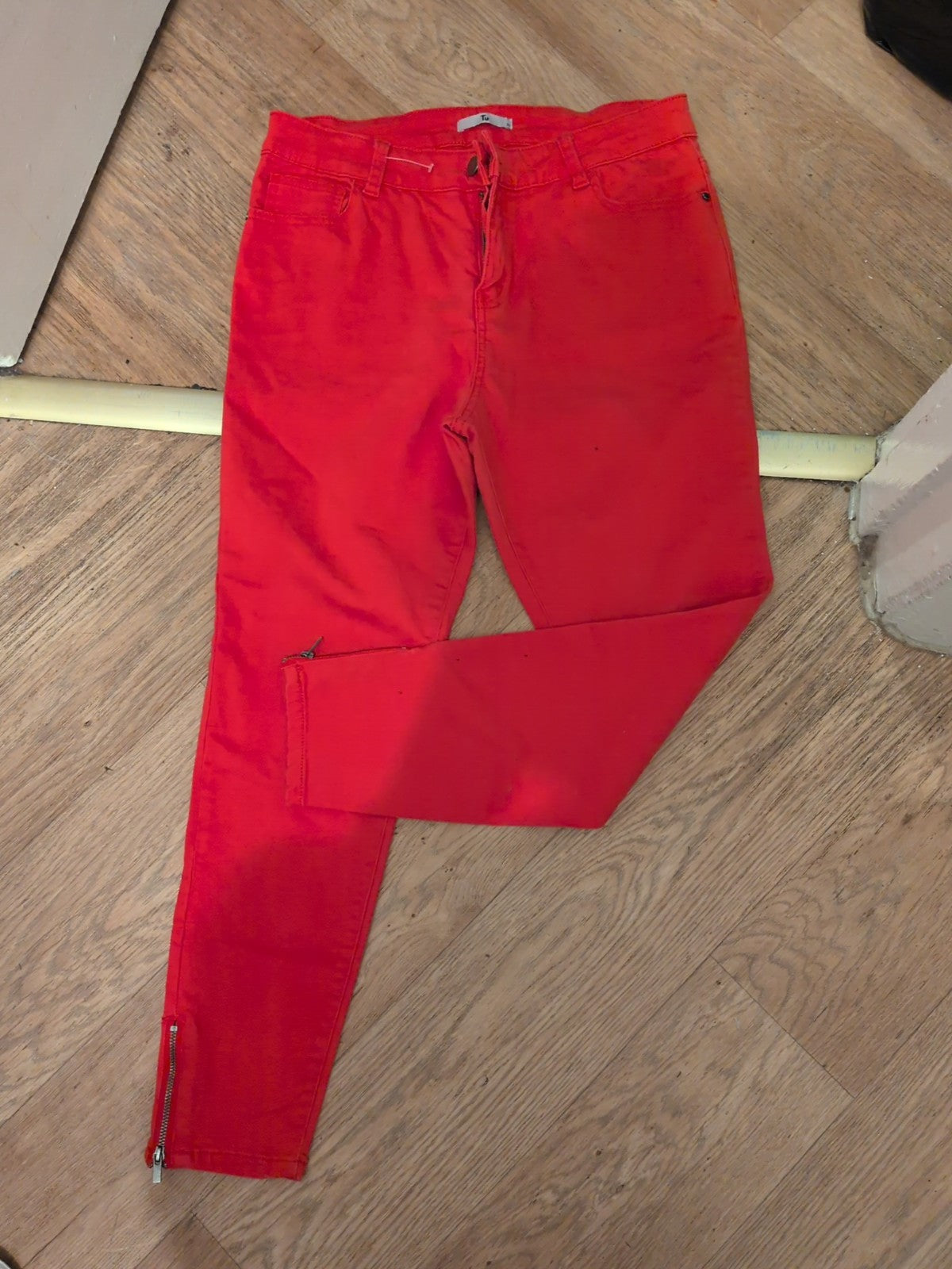 TU 12 Red Denim Jeans