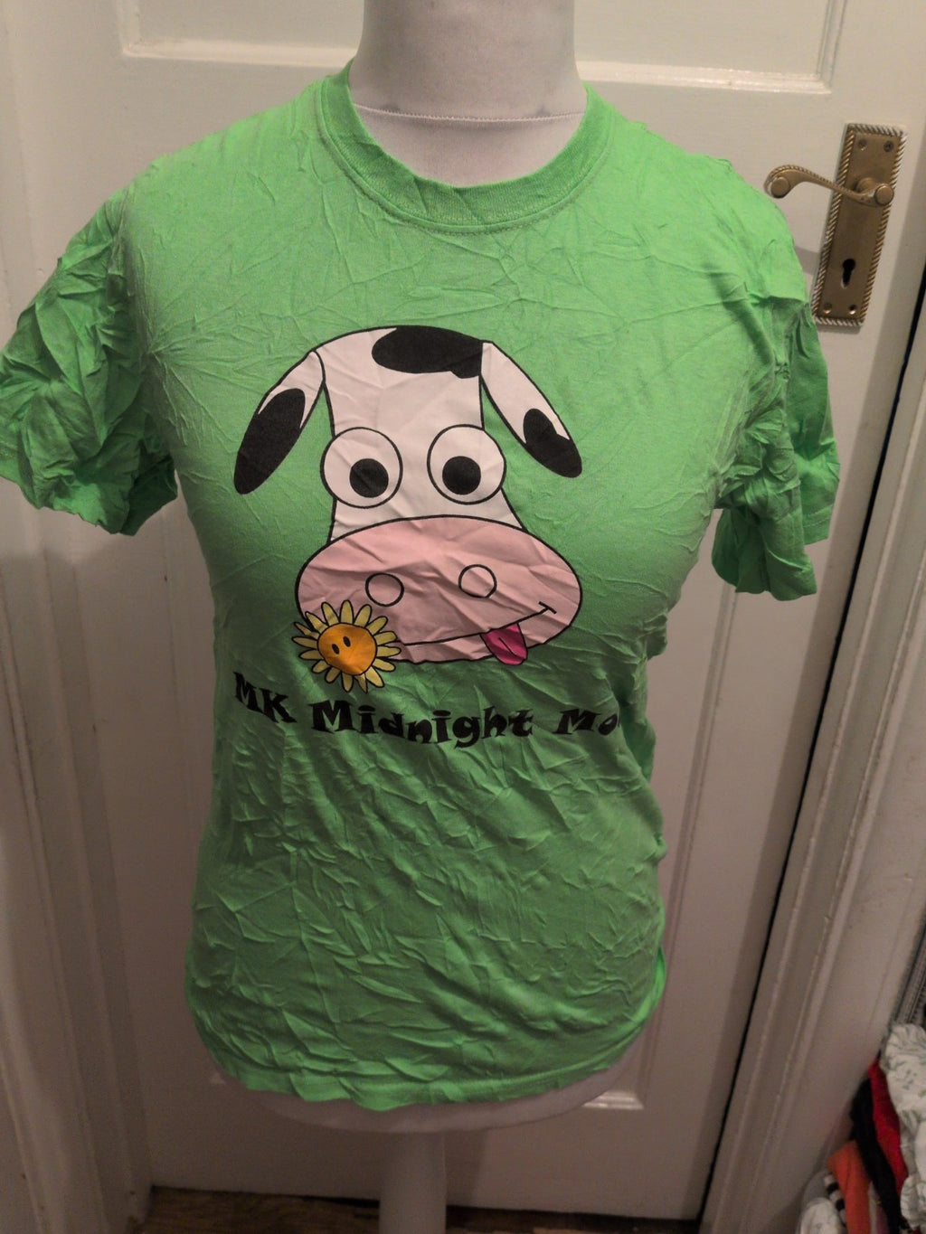 Gildan Medium Green Cow Short Sleeve T-shirt