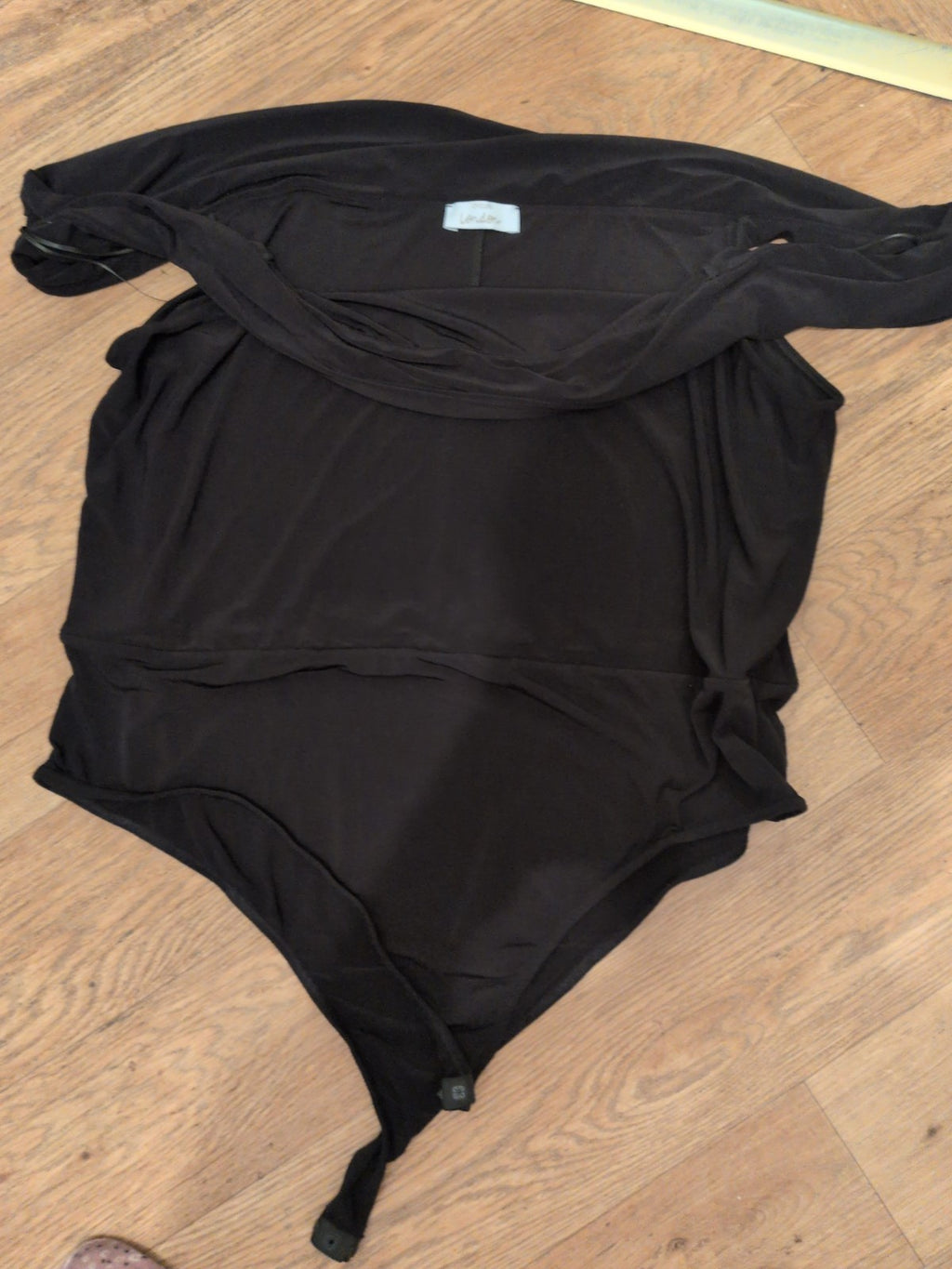 Yours 26-28 Black Sleeveless Bodysuit