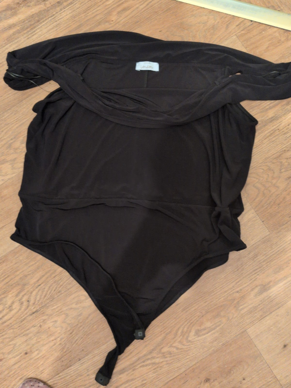 Yours 26-28 Black Sleeveless Bodysuit