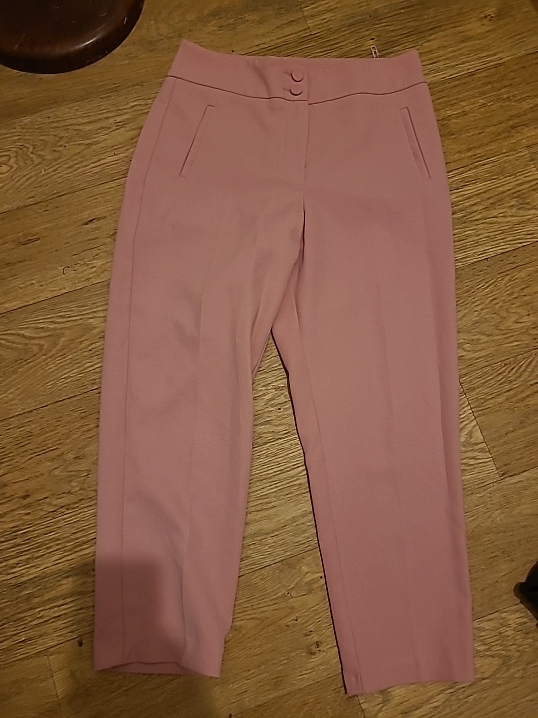 Ladies Primark Size 10 Pink Zip Fly Trousers