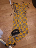 Ladies Size Small Yellow Aztec Sleeveless Jumpsuit