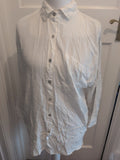 One Size Cream Long Sleeve Shirt Possibly Nightwear