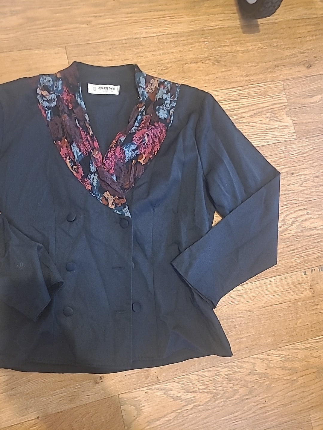 Ladies Dorothy Perkins Size 12 Black Long Sleeve Jacket