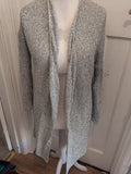 Esmara 10-12 Grey Flecked Open Cardigan