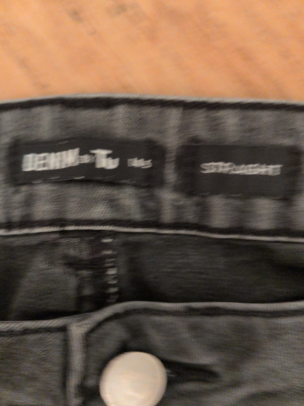 Ladies Tu Size 14s Straight Dark Grey Jeans