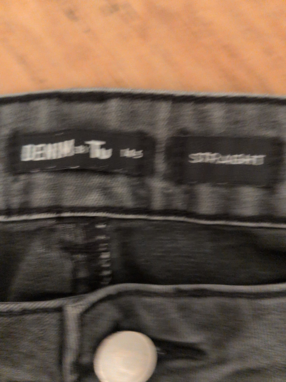 Ladies Tu Size 14s Straight Dark Grey Jeans
