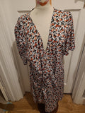 Ladies Shein Curve 2XL Multi Floral Wrap Dress
