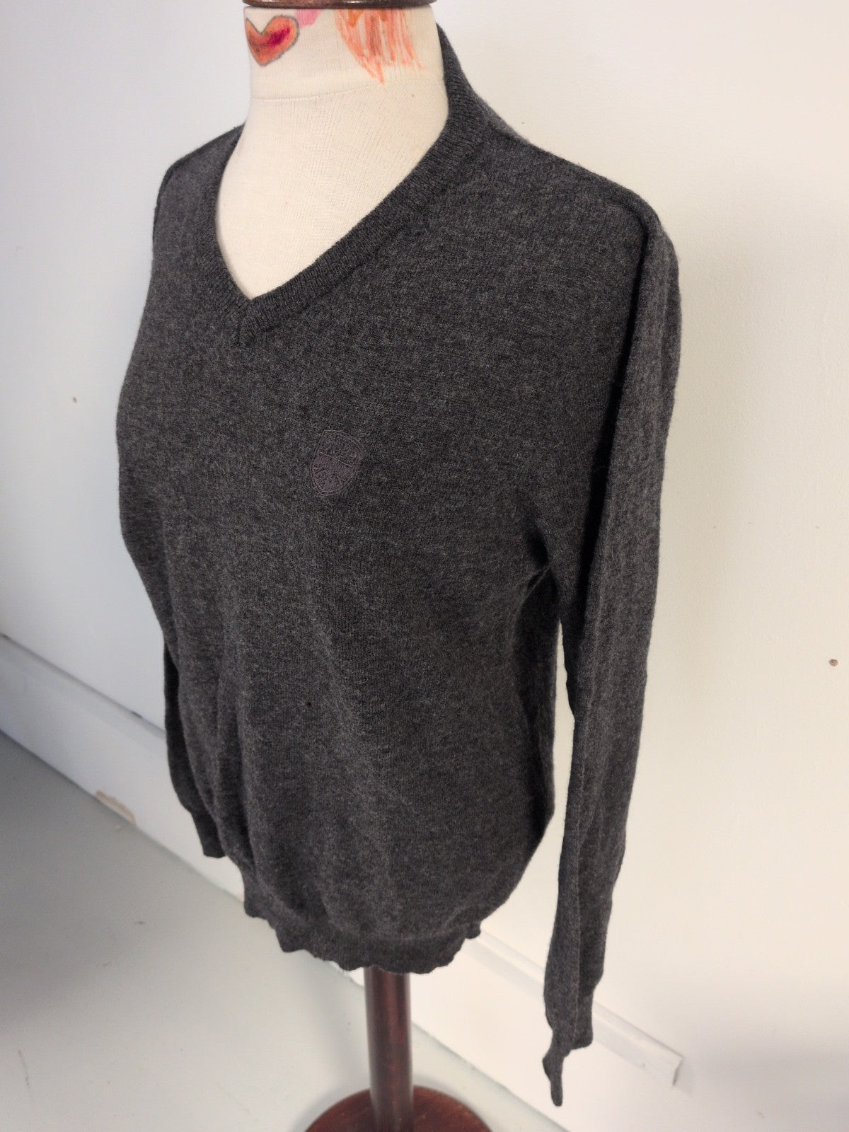 Quba&Co Medium Grey Long Sleeve Pullover Jumper