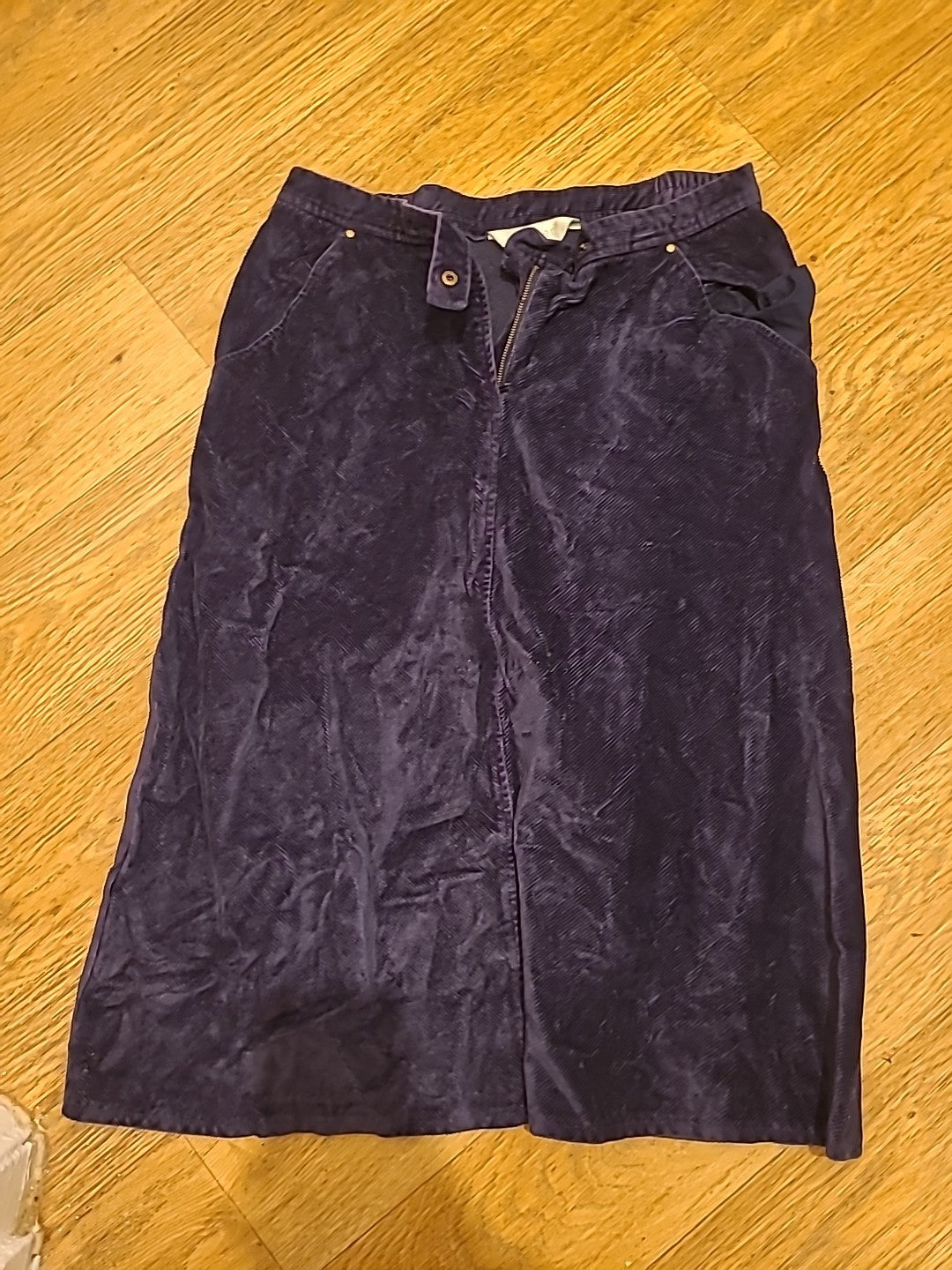 Ladies Jumper Size 14 Deep Violet Elasticated Skirt