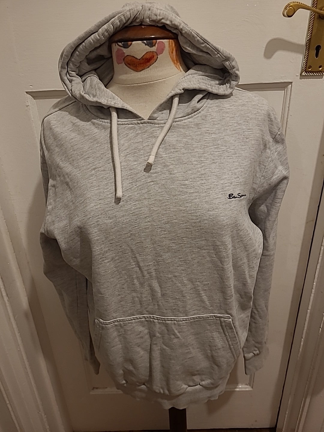 Mens Ben Sherman Size Small Grey Pullover Hoodie