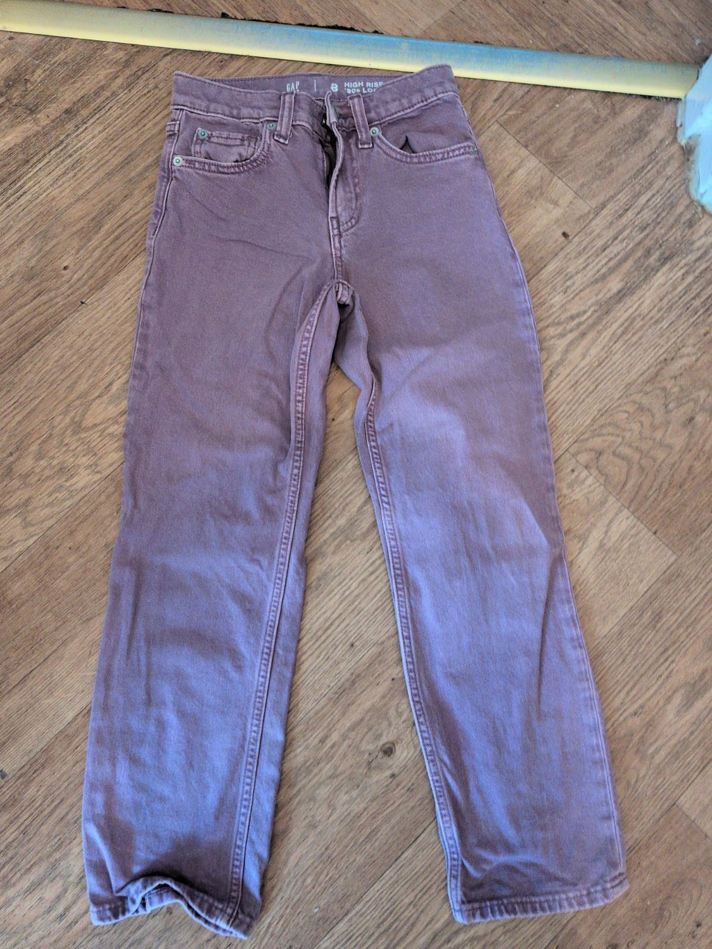 Gap Kids 8 Years High Rise 90's Loose Deep Pink Purple Jeabs