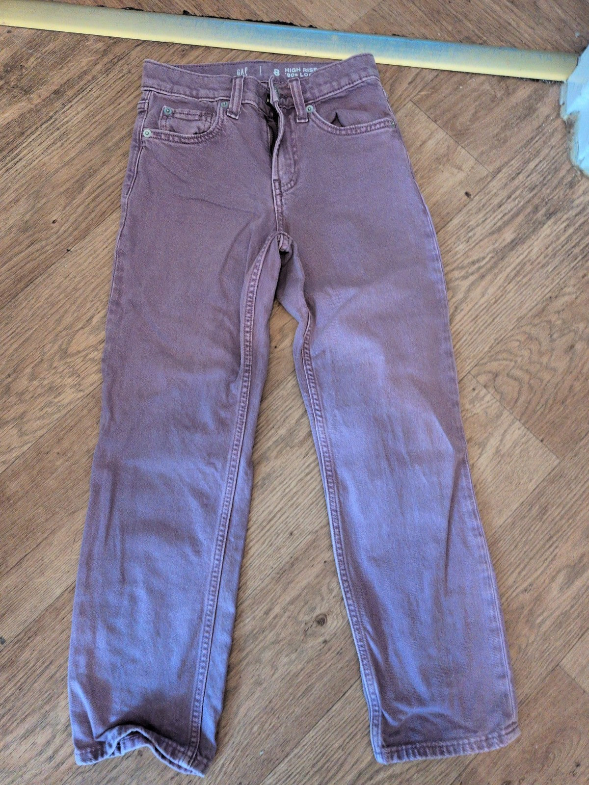 Gap Kids 8 Years High Rise 90's Loose Deep Pink Purple Jeabs