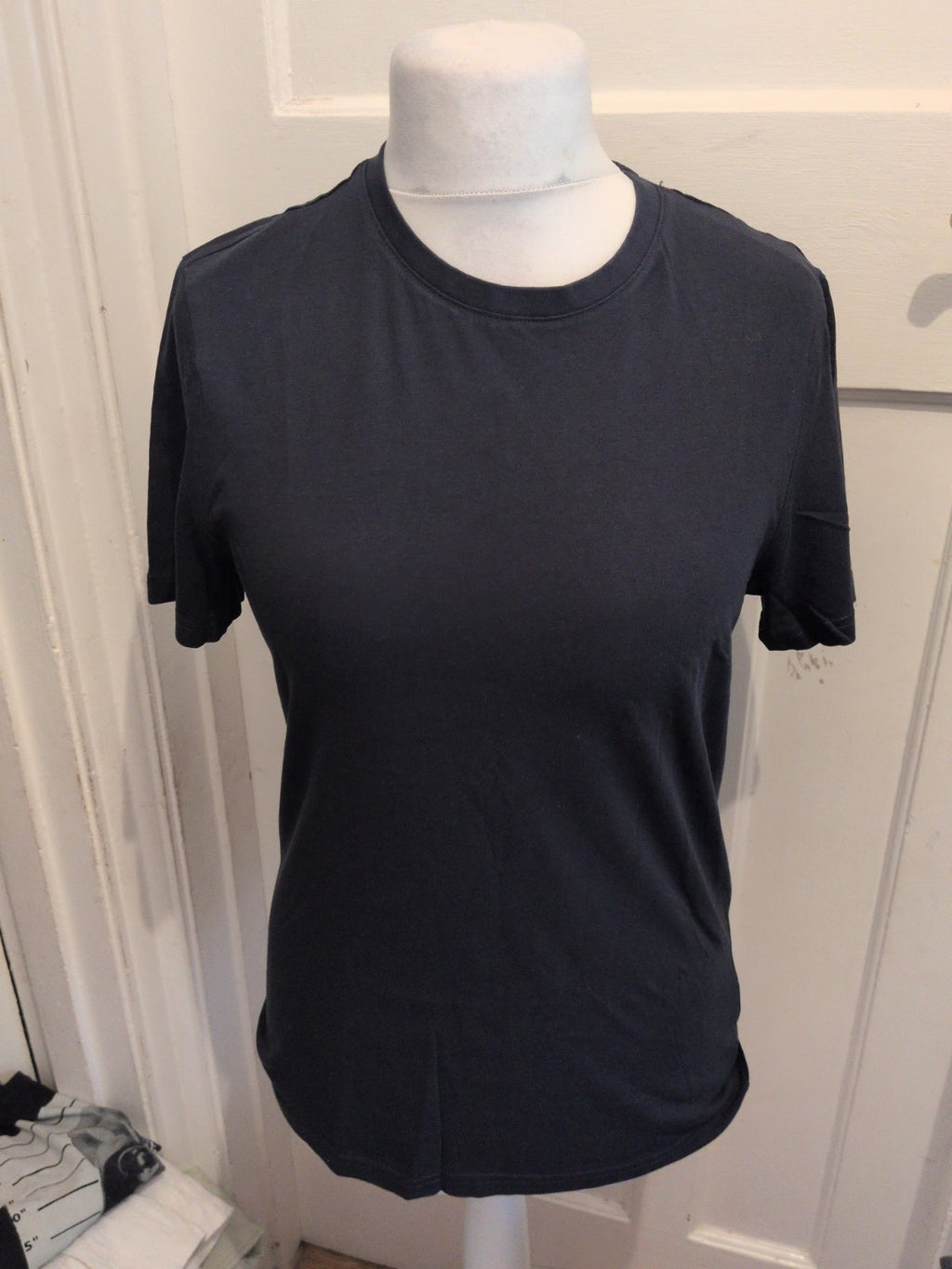 TU Man Small Reg Fit Navy Short Sleeve T-shirt Plain