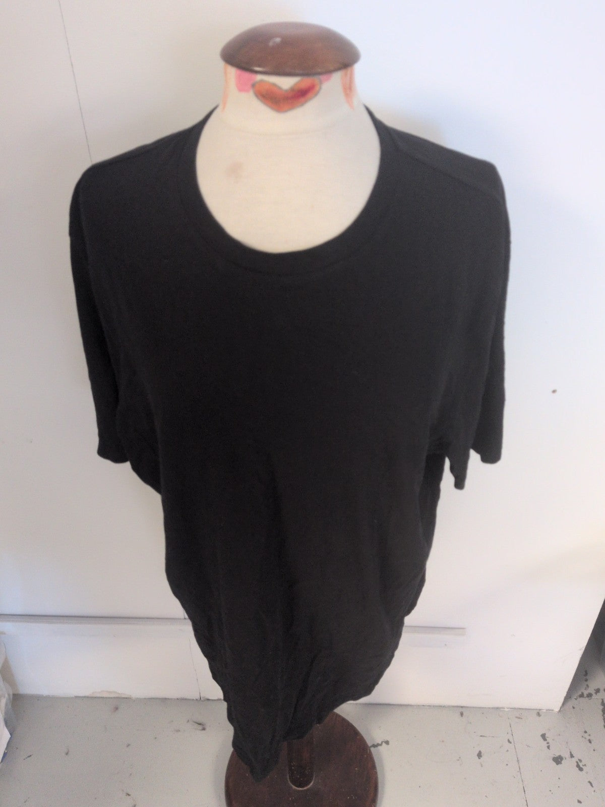 Pure Cotton Black Short Sleeve T-shirt XL Marks And Spencer