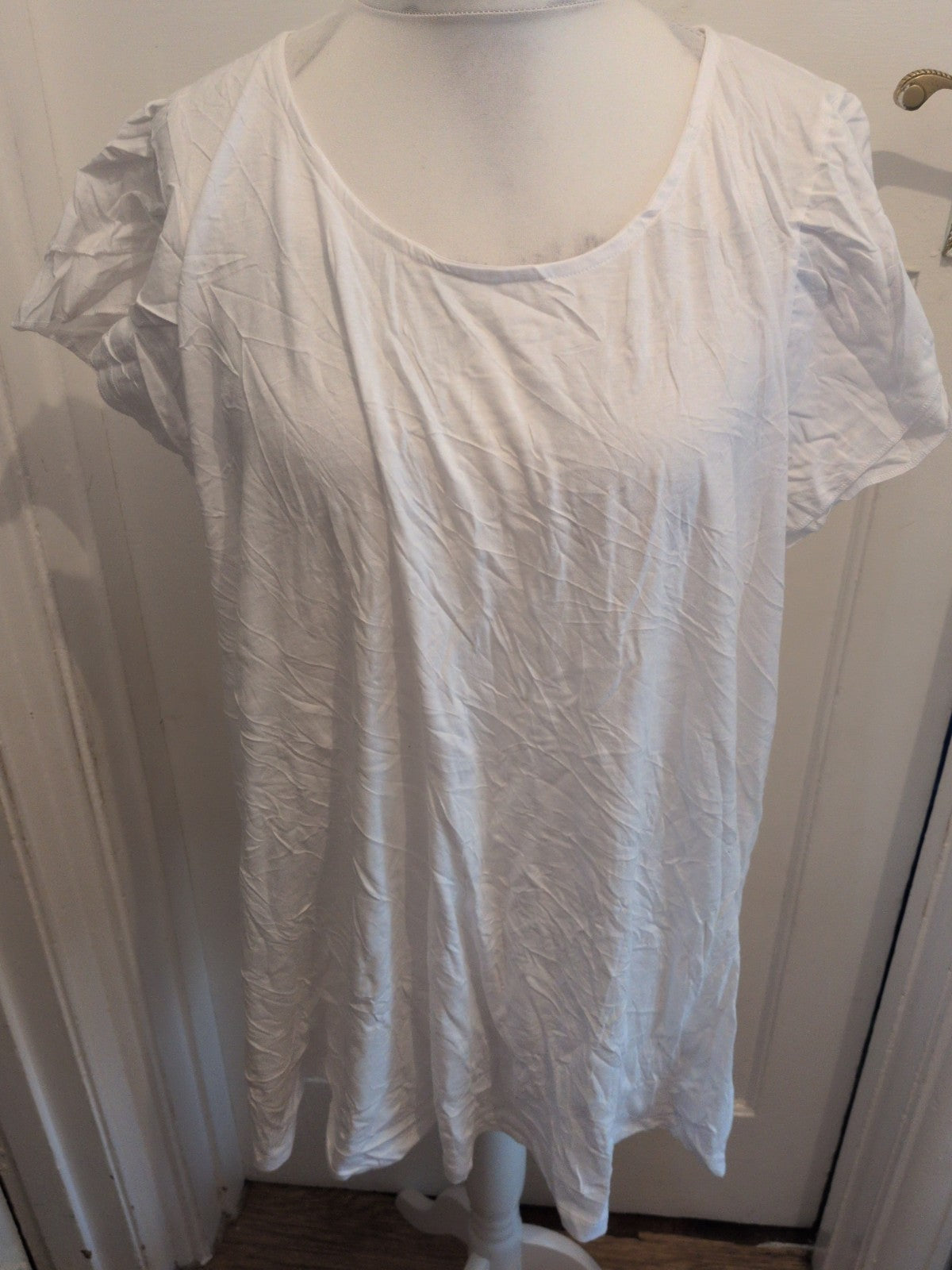 Yours 22-24 White Short Sleeve T-shirt