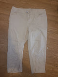 Ladies Cqcoquetto Size Euro 40 Beige Cropped Trousers