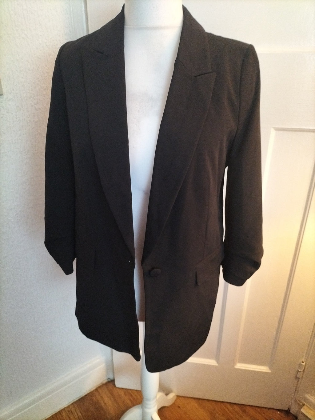 Brand New Ladies Et Vous Matalan Size 12 Black Blazer Padded And Lined