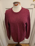 Mens Debenhams Size Small Purple Wool Blend Pullover Jumper