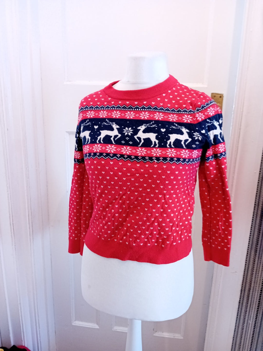 Primark 12-14 Red Christmas Jumper