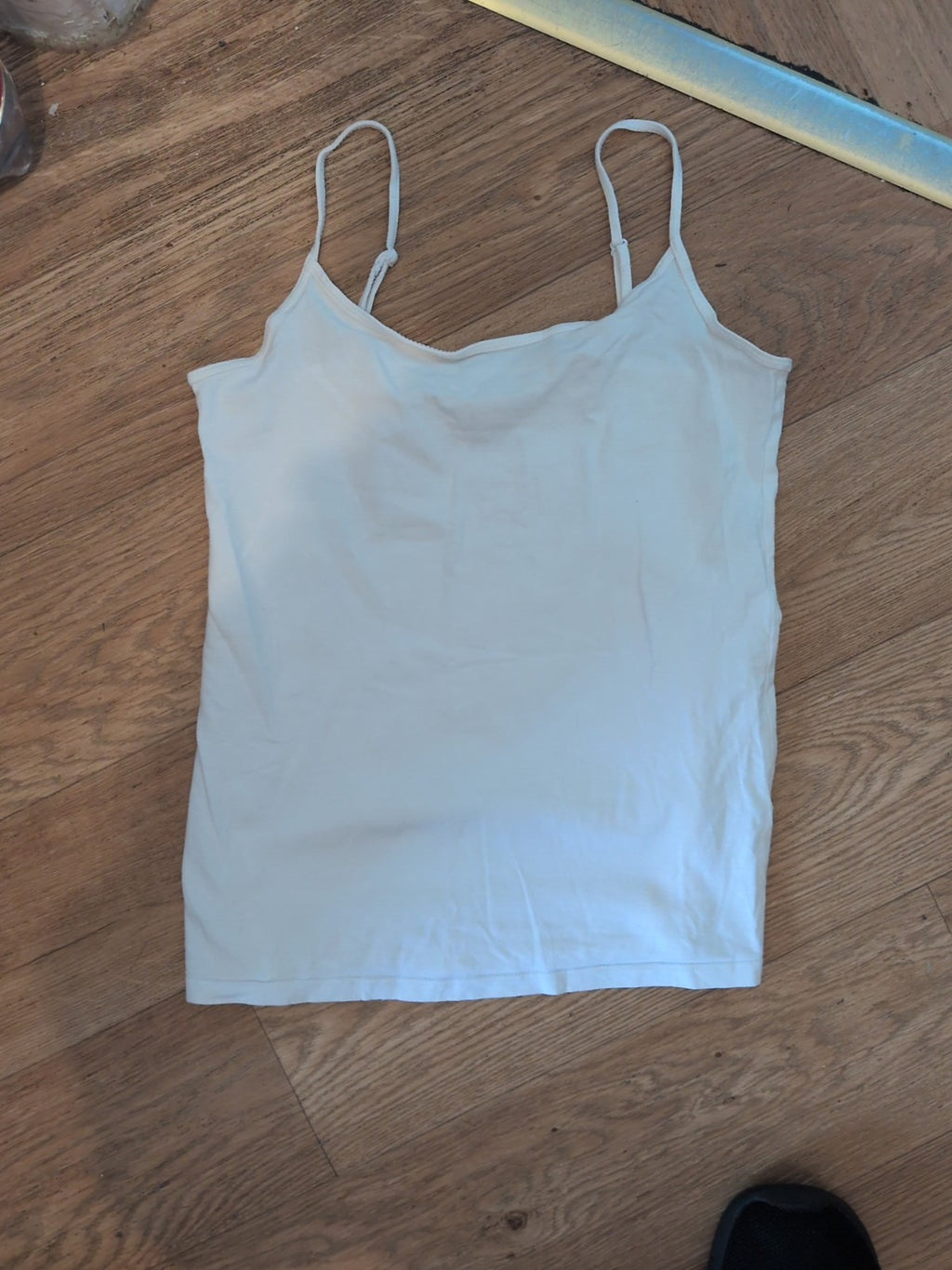 Primark Small 10-12 White Sleeveless Stretch Cami