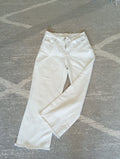 Ladies Shein Med White Jeans Frayed Hem