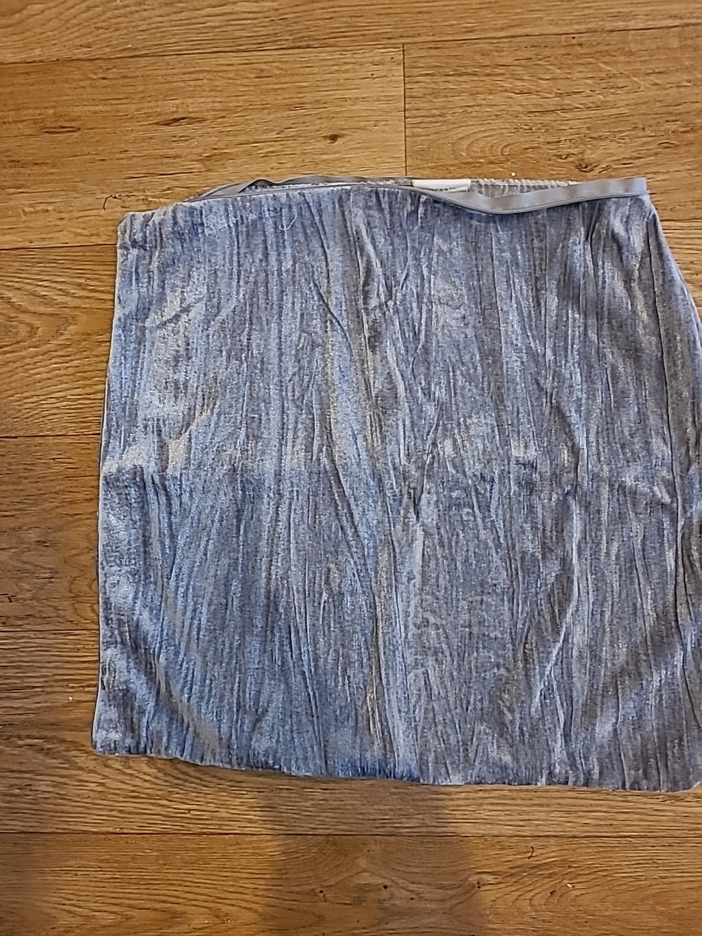 Silver Shimmery Zipped Cushion Cover