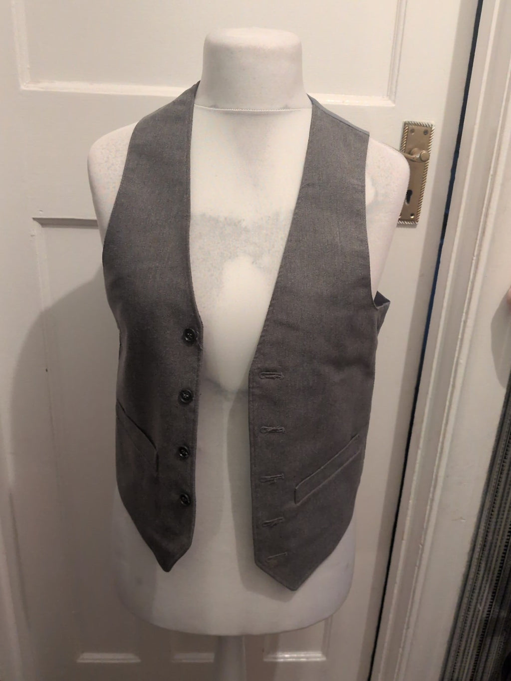Small Grey Lined Waistcoat Suit