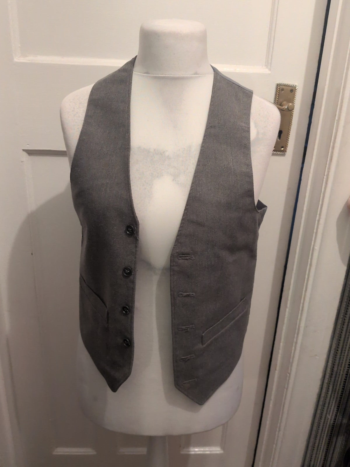 Small Grey Lined Waistcoat Suit