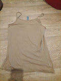 Ladies Next Essentials Size 14 Brown Sleeveless Cami Top