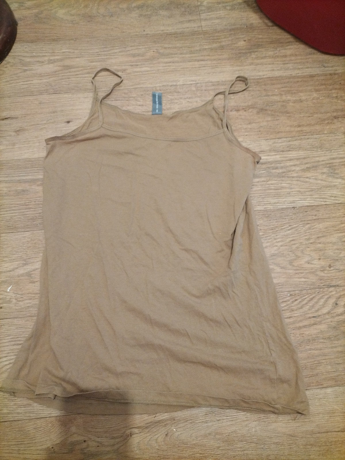Ladies Next Essentials Size 14 Brown Sleeveless Cami Top