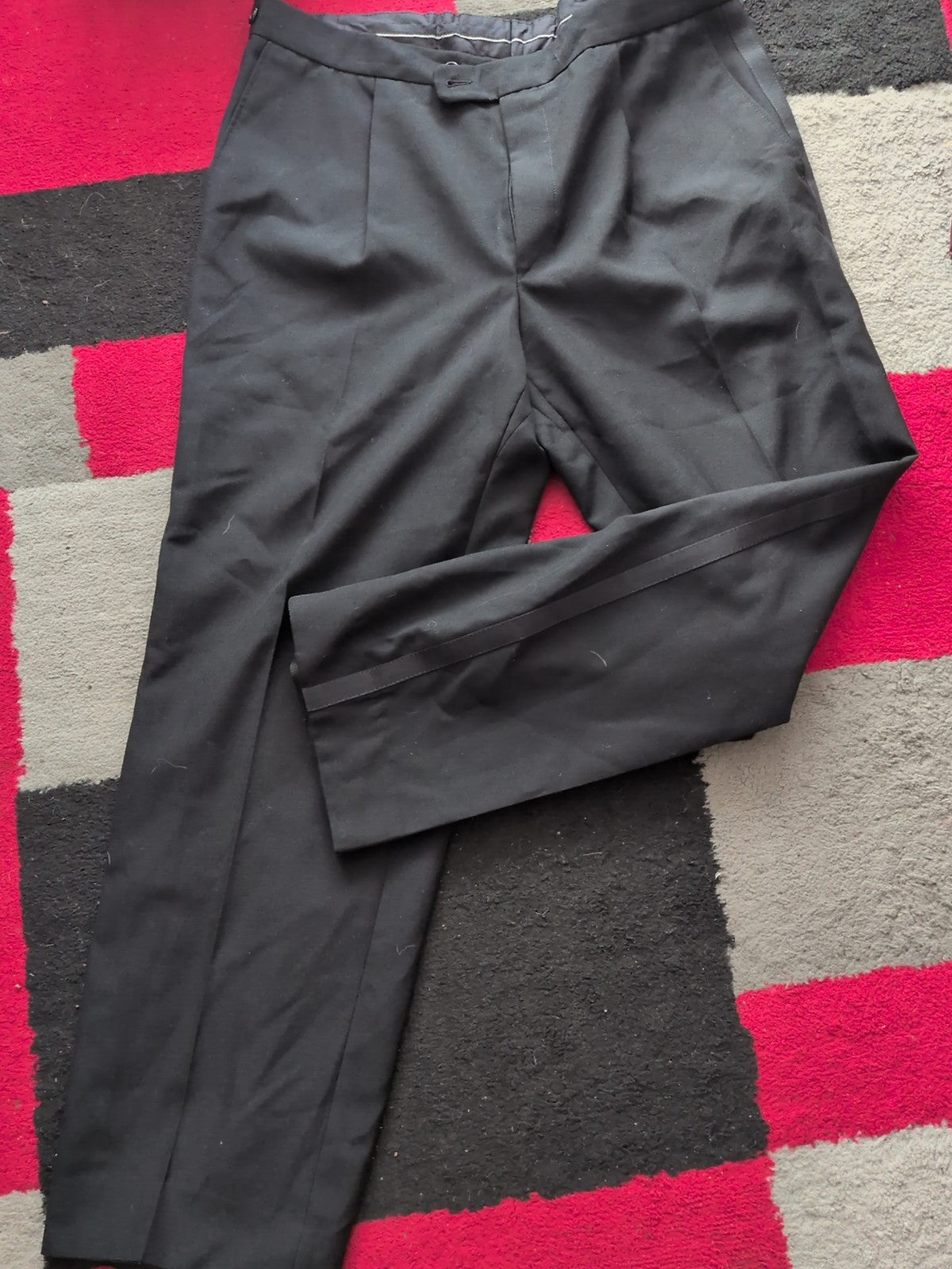 36" Black Smartwear Trousers
