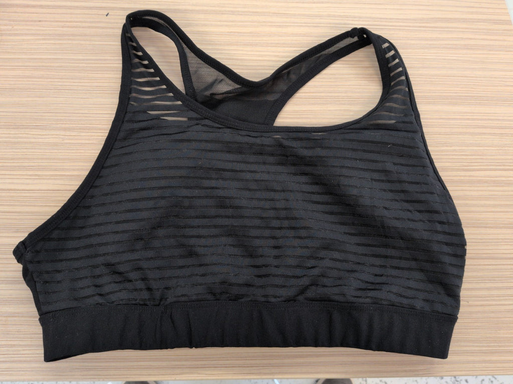 George XL Black Padded Sports Bra
