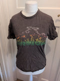 Large Brown Hawaii Style T-shirt Ladies Short Sleeve