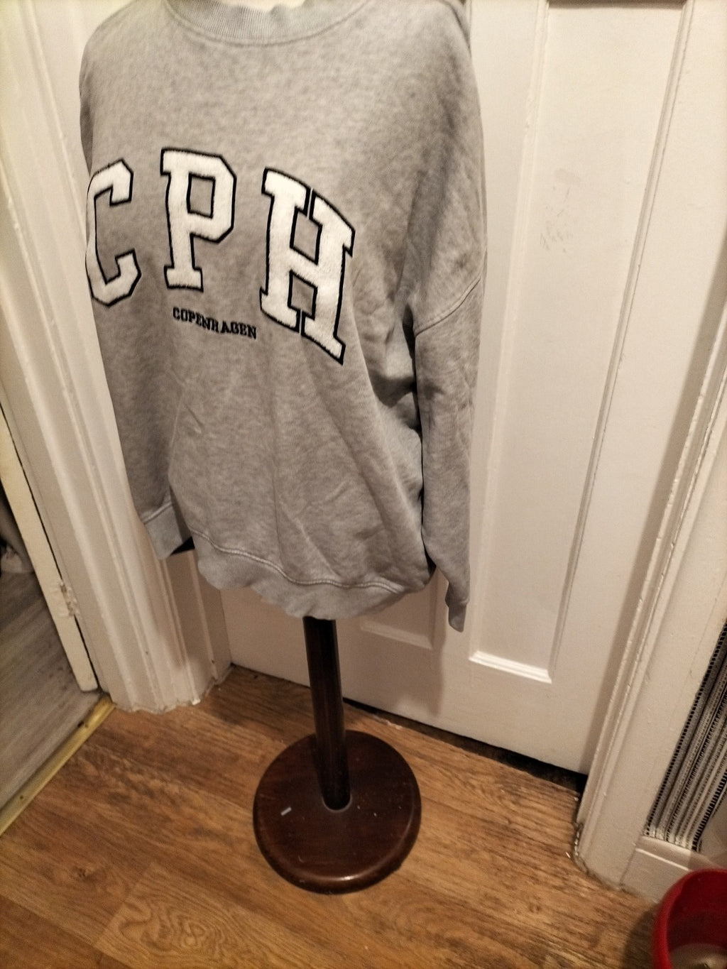 Mens Next Size Large Grey Pullover Jumper (Mark On Front)
