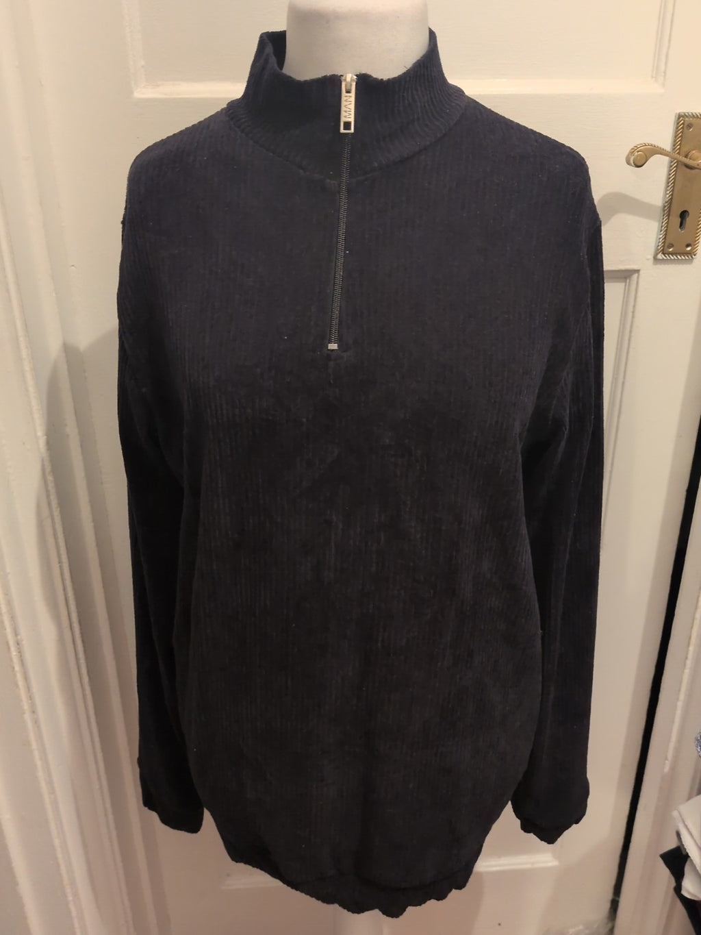 Boohoo Medium Black Long Sleeve Rib Jumper
