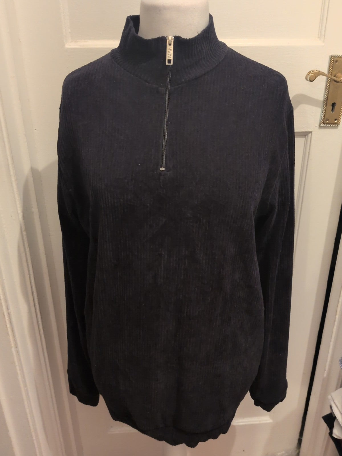 Boohoo Medium Black Long Sleeve Rib Jumper