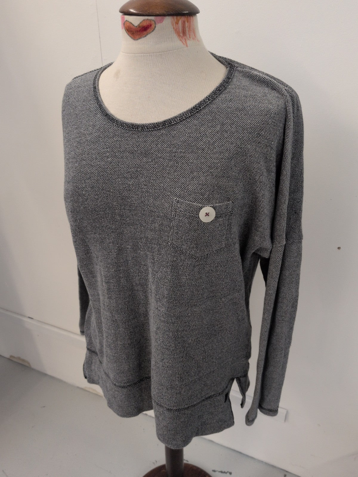 Saltrock Large Grey Long Sleeve T-shirt