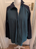Tu Man XL Teal And Navy Full Zip Jumper