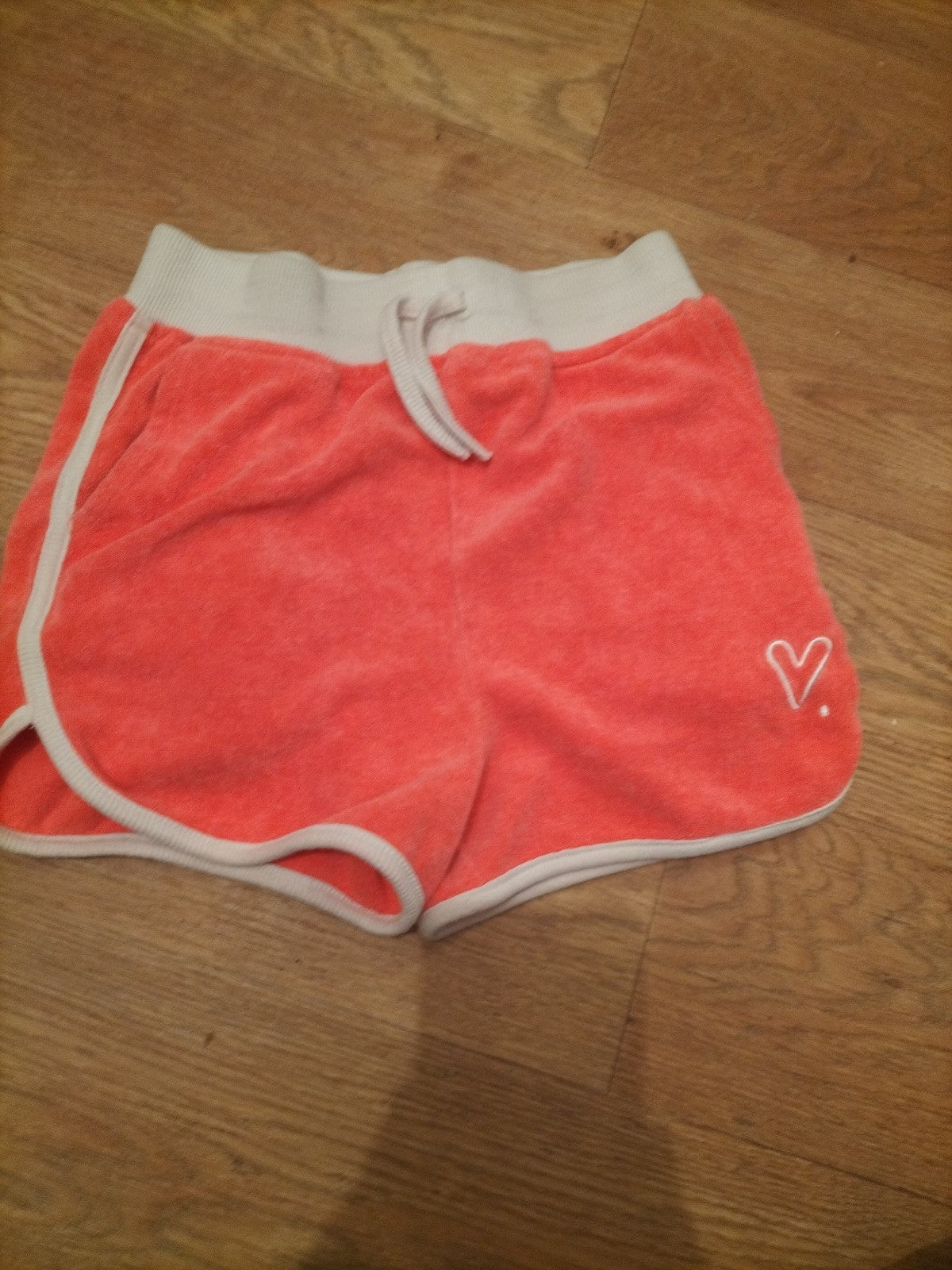 Girls Primark Age 10-11 Years Coral Elasticated Shorts