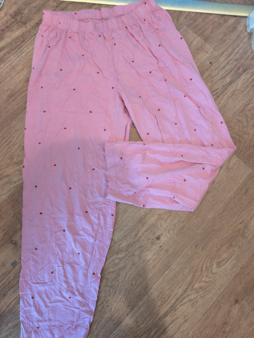 Primark 12-14 Pink Heart Elasticated Pyjama Bottoms