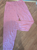 Primark 12-14 Pink Heart Elasticated Pyjama Bottoms