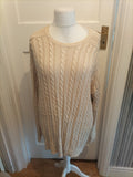 Wolsey XL Cream Knit Heavy Long Sleeve Jumper
