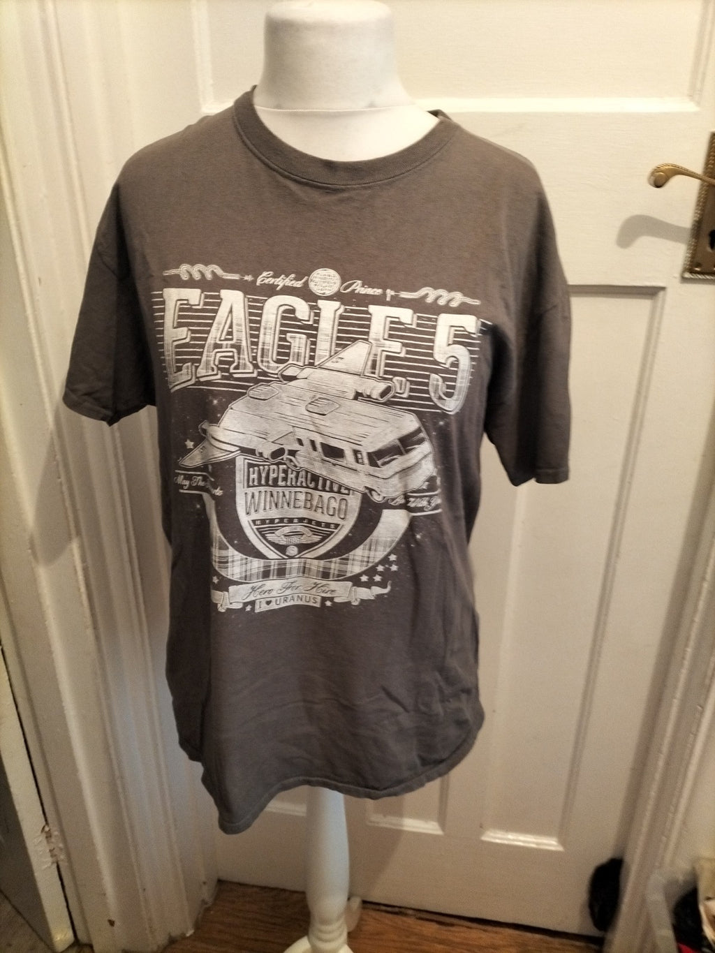 XL Grey Eagles Printed Short Sleeve T-shirt