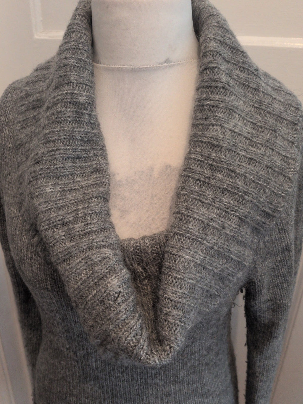 Primark 12-14 Jumper Dress Grey Long Sleeve
