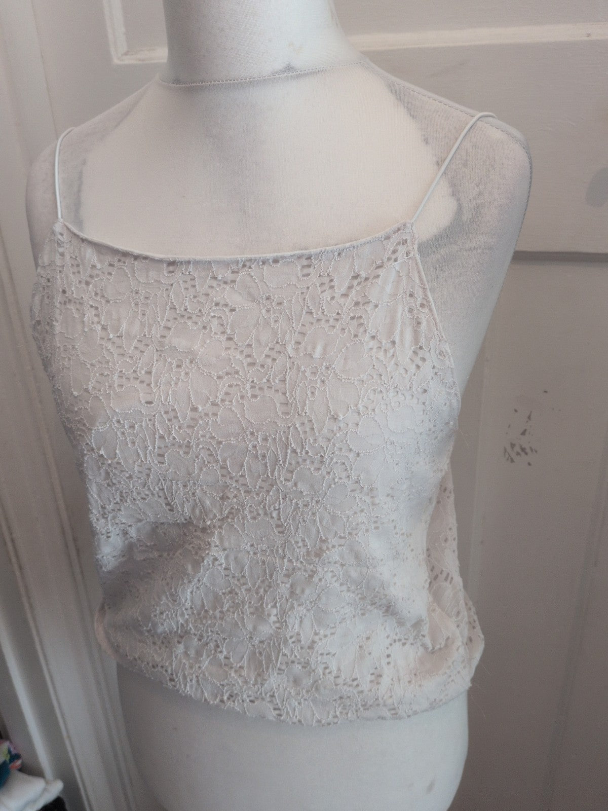 Primark Large 14-16 White Sleeveless Top